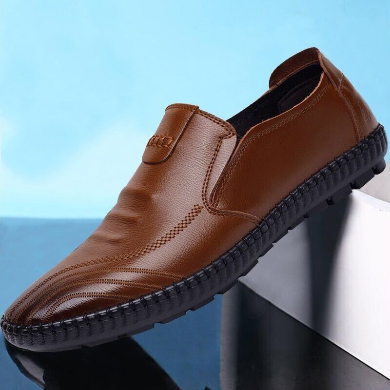 Loafers Zip Man Schoenen Mannen Loafers PU Leer Instappers Ademende Casual Heren Schoenen Lente Herfst Rijden Schoen Mannen Mocassins