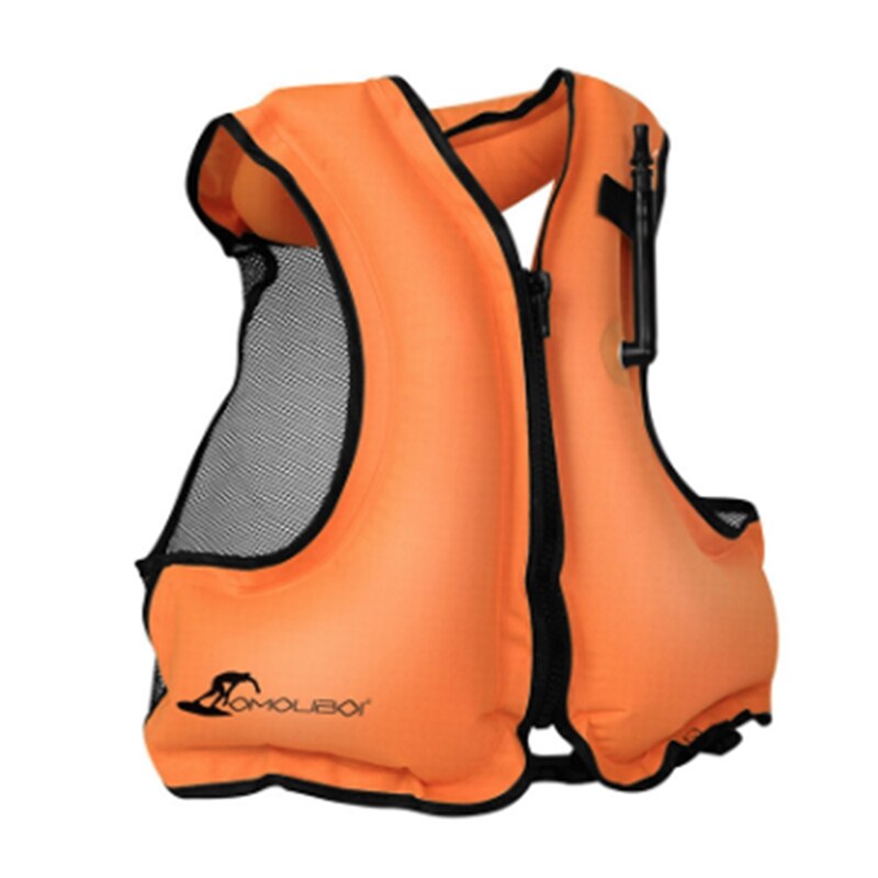 Omouboi Swim Vest Volwassen Outdoor Rafting Zwemvest Zwemmen Reddingsvest: Orange