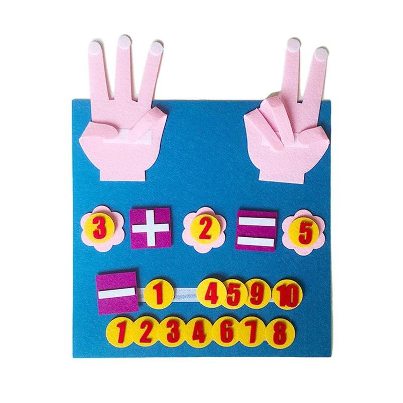 Kindergarten Puzzle Math Teaching Aids Handmade Felt Finger DIY Numbers Novelty Counting Fingers Teaching Toys Numbers Toy C0K4: Default Title