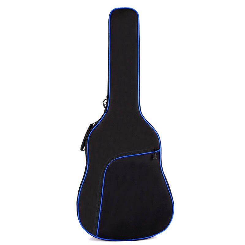 Funda de guitarra acústica clásica de 41 pulgadas, gruesa, de Balladry, con cadena de acero, funda de guitarra, accesorios para mochila: Blue B