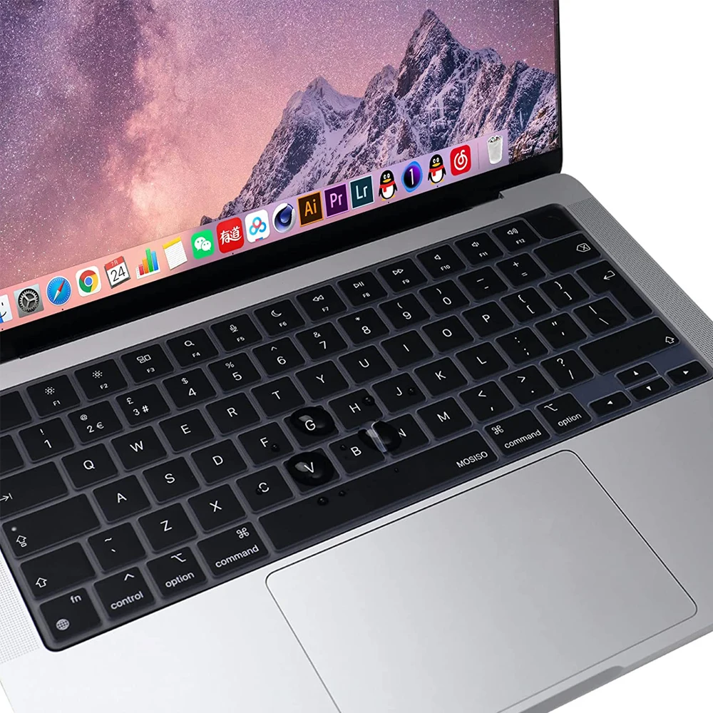 Kompatible Tastaturabdeckung für MacBook Luft 13,6 M2 M3 A3113 A2681 A3114 MacBook Profi 14 16 M1 A2442 A2485 A2779 A2780 mit berühren-Ich würde