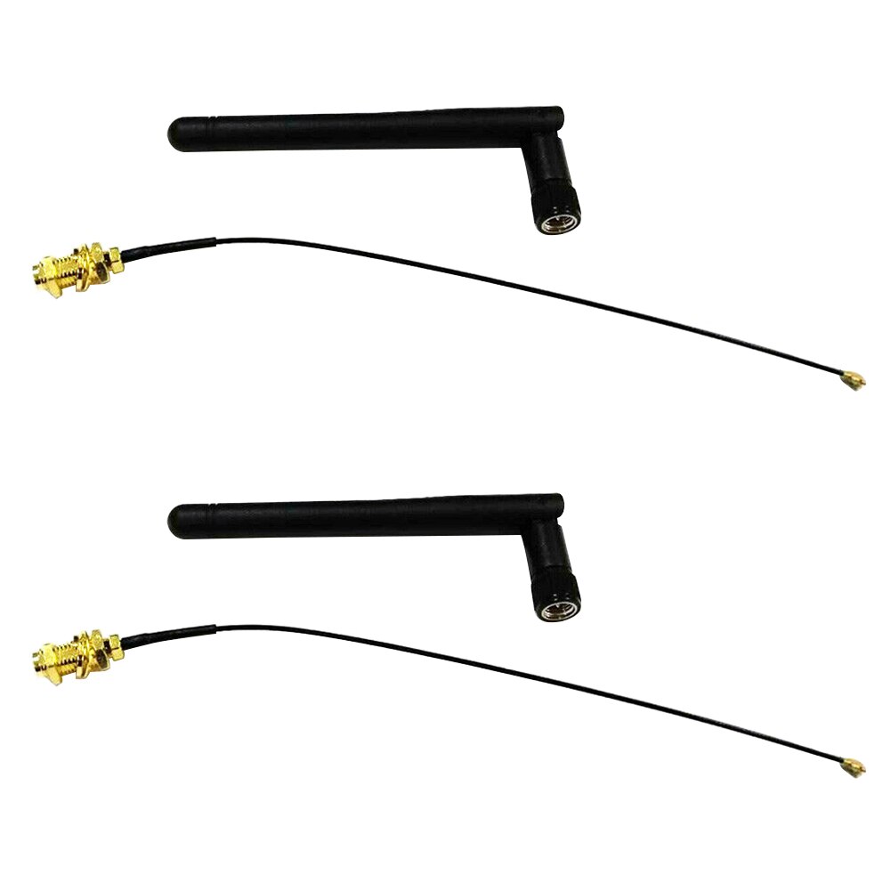 Coaxiale Tool Pigtail Kleine Wifi Antenne Bluetooth Module Duurzaam Accessoires Ipx Naar Sma Adapter Vervanging 2.4G 2dbi Antenne: 2pcs