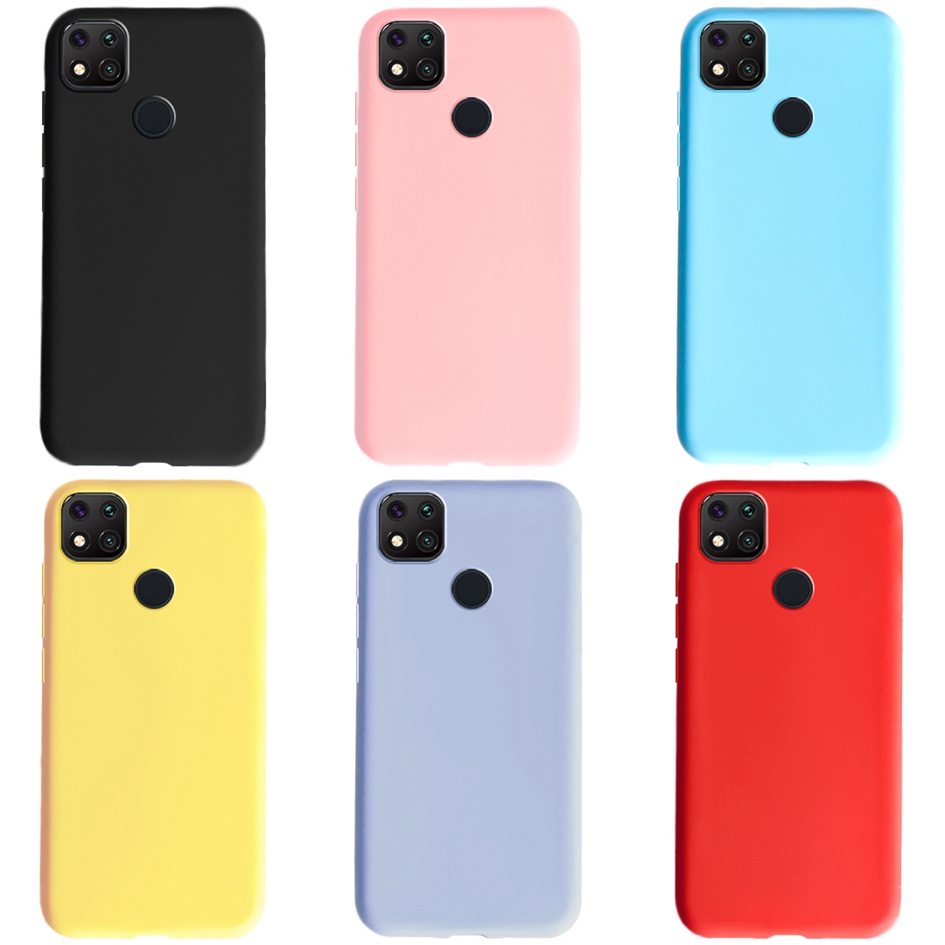 Para Xiaomi Redmi 9C NFC 10A 10C silicona caramelo TPU funda de teléfono Simple para Redmi 10C 9A 10A 9C nfc Fundas