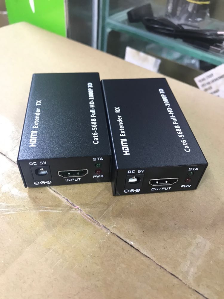 HDMI Extender POE HD 1080P 3D Video Transmitter over Ethernet Cat5e/6 RJ45 up to 60M