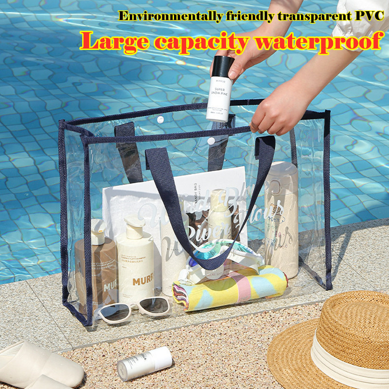 Pvc Beauty Make-Up Tas Handtas Opbergtas Waszak Zwemtas Transparant Waterdicht Dames Zakenreis Toiletrie Organizer