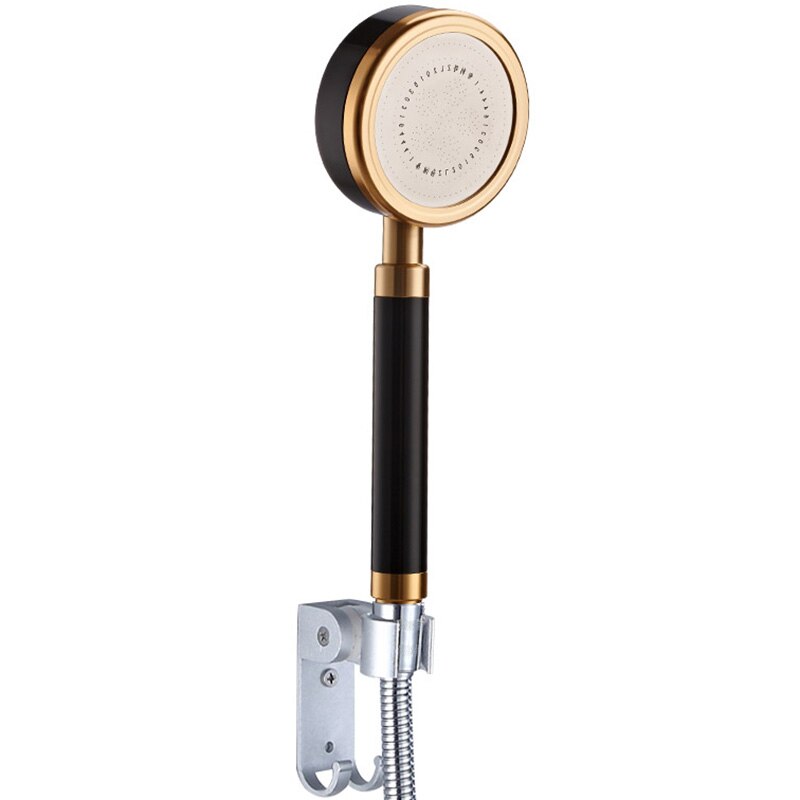 Supercharged Shower Head, Single Head Rain Shower, Insulated Hand-held Household Bath Space Aluminum Flower Wine, Can Enjoy Spa