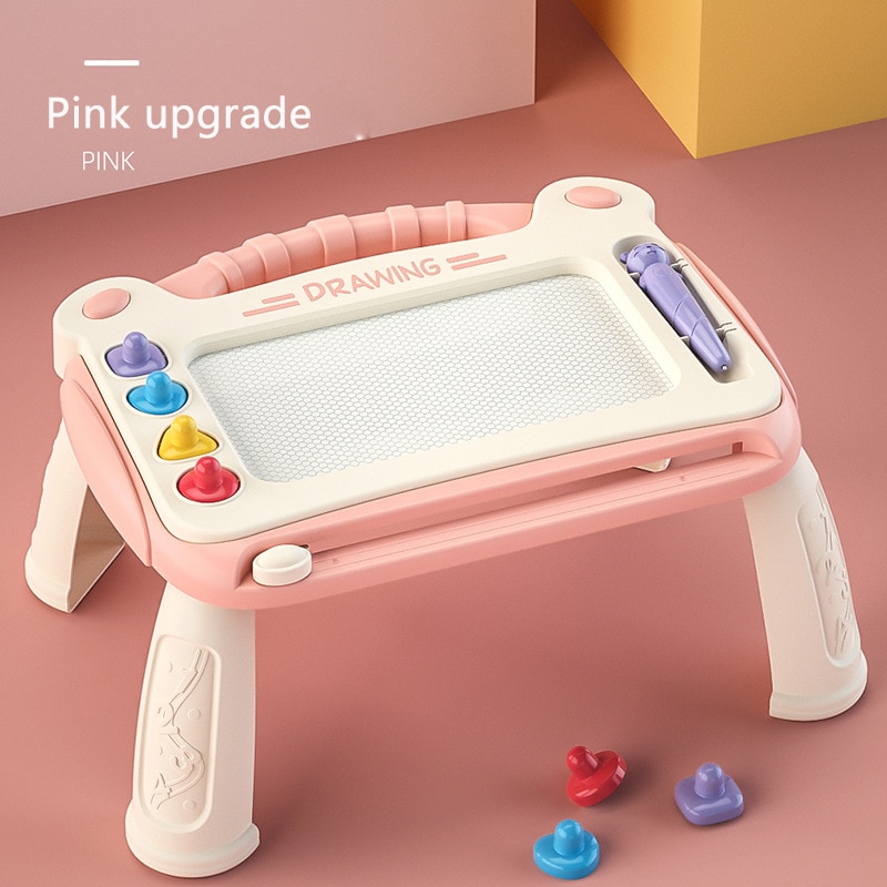 Children's picture board color magnetic graffiti board baby toys give baby's best: Pink Upgrade