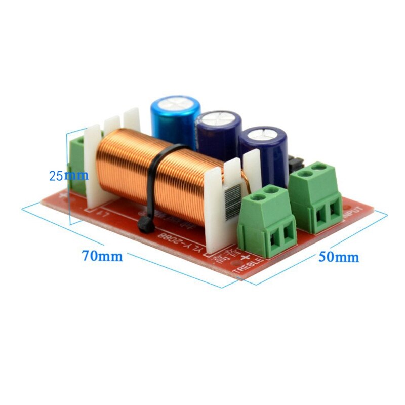 400W Speaker Crossover 2 Way High-Low 4-16 Ohm Frequency Divider for Speaker