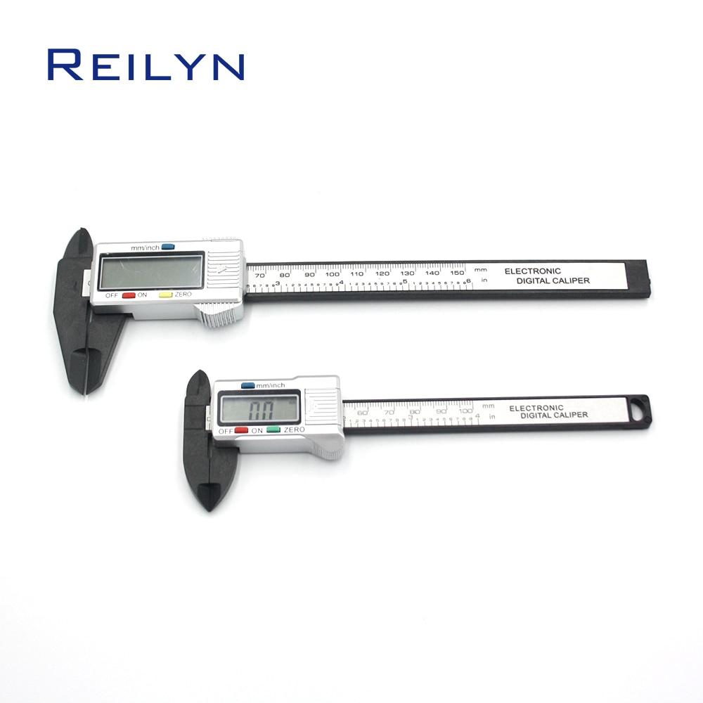LCD display digital caliper 1pc Electronic Digital caliper 0-100mm 0.01mm plastic digital measurement gauge