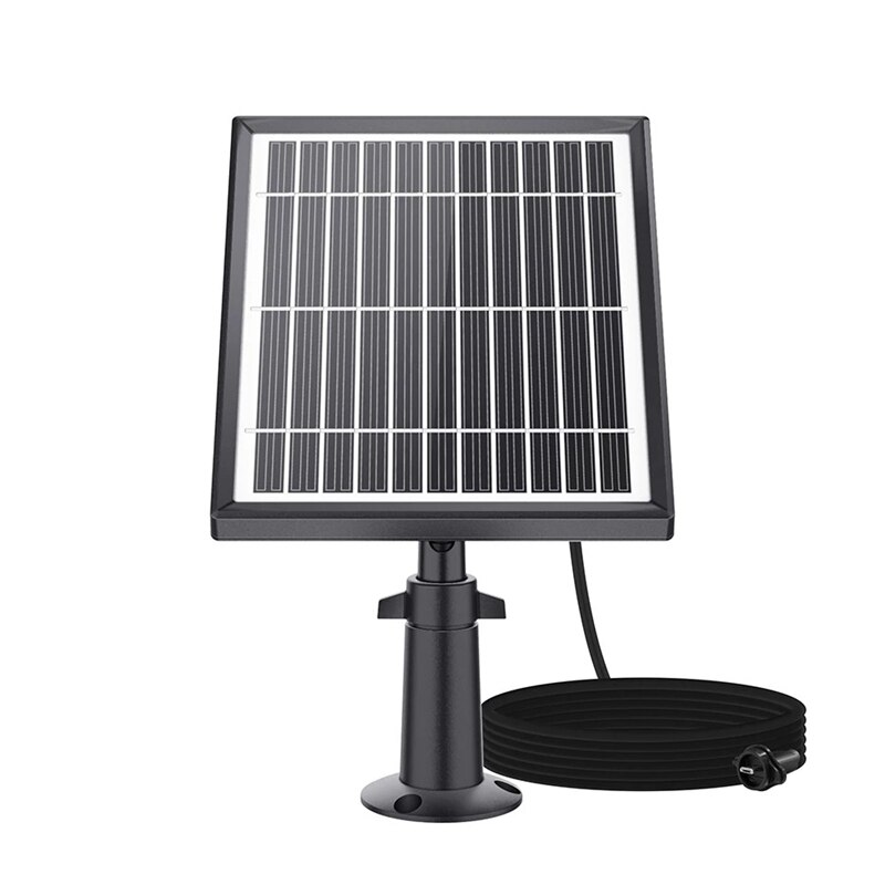 Outdoor Waterproof 5V 3.3W Solar Panels 3 Meter Cable Solar For WiFi Security Battery Powered Wireless Solar Camera
