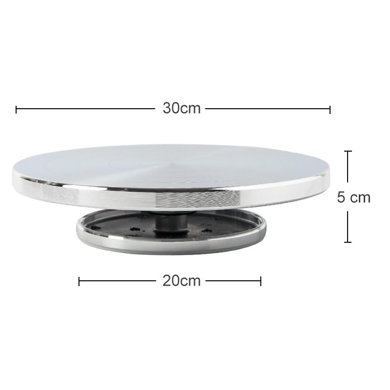 15/25/30cm Double Face Aluminum Alloy Turntable for Ceramic Clay Sculpture Platform Pottery Wheel Rotating Tools Turntable Wheel: 30CM