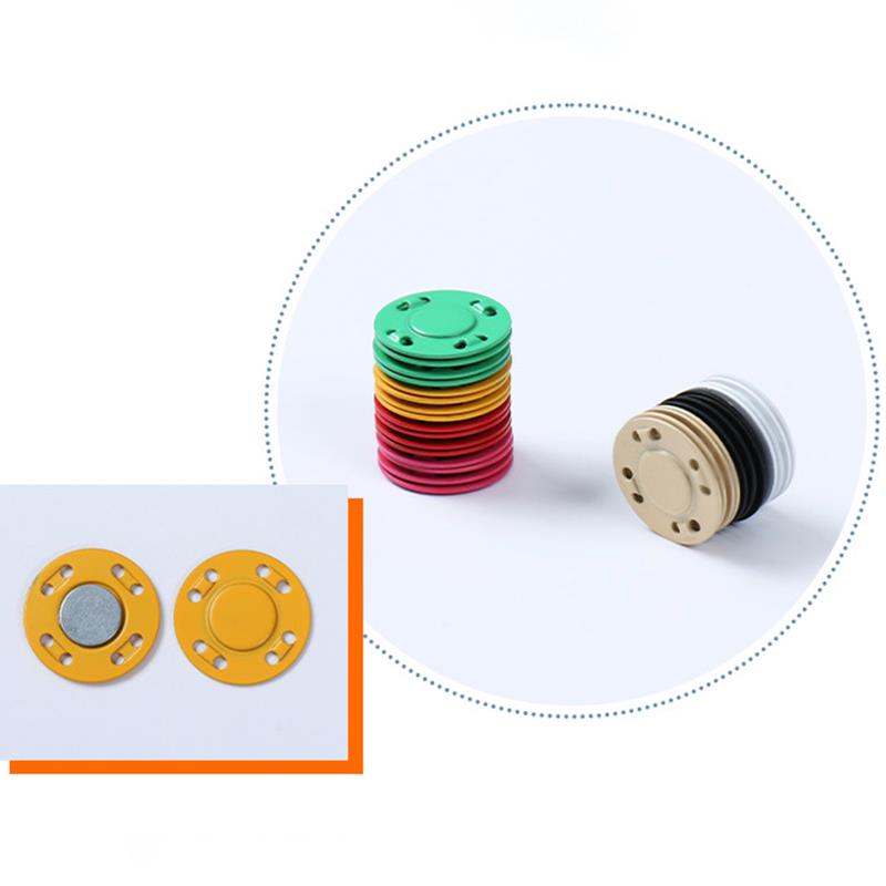 A pair Magnet Buttons Sewing Supplies Magnetic Clothing Invisible Magnet Buttons Metal Buttons Handmade DIY Clothing Decoration