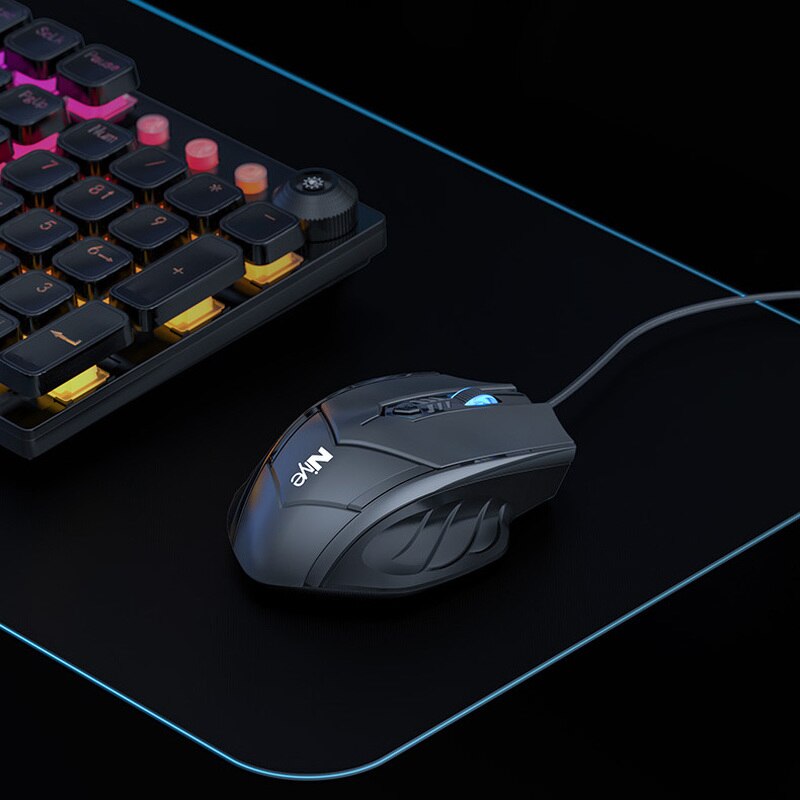 Ergonomische Wired Gaming Maus 6 Taste Stumm Atmen licht 2400 DPI USB Computer Maus Gamer Mäuse Stille Mause Für PC laptop Neue
