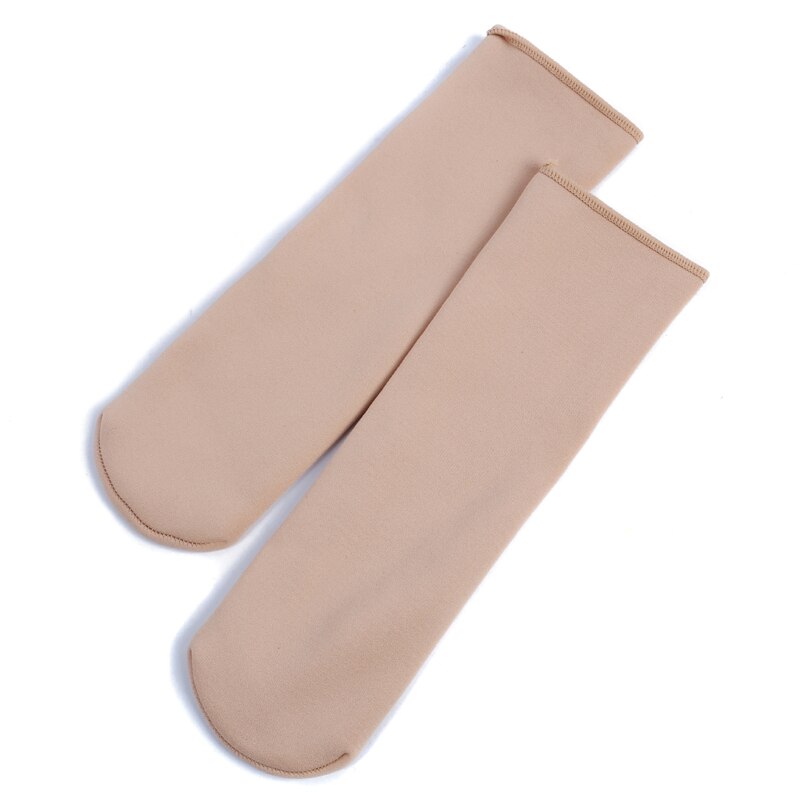 Calcetines gruesos de terciopelo para mujer, medias de deporte, esquí, nieve, informales, para el hogar, suelo cálido, cepillado, Otoño e Invierno: Skin