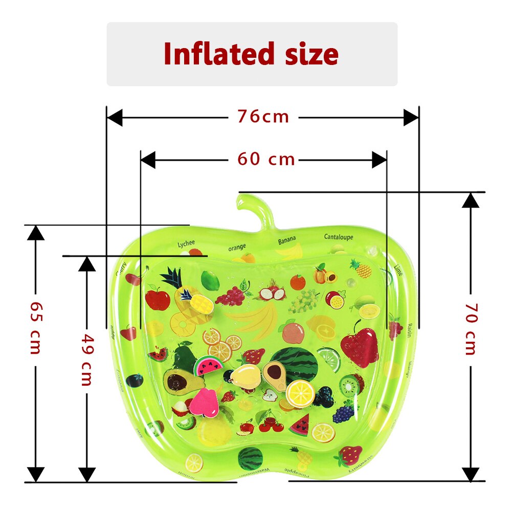 Fruit Baby PVC Tummy Time Pad Toddler Inflatable Ice Water Patted Mat Games Beach Lawn Sprinkler Pads