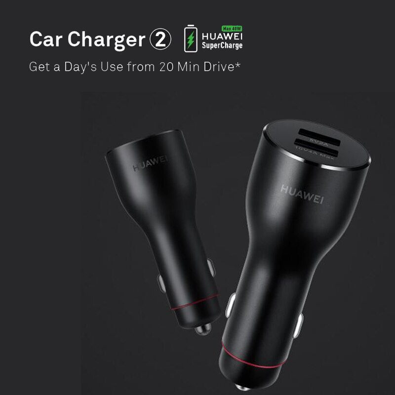 Huawei Autolader Huawei 10V 4A Max Supercharge Omvatten Type C Kabel Carcharger Voor Huawei Mate 20 Pro Honor p20