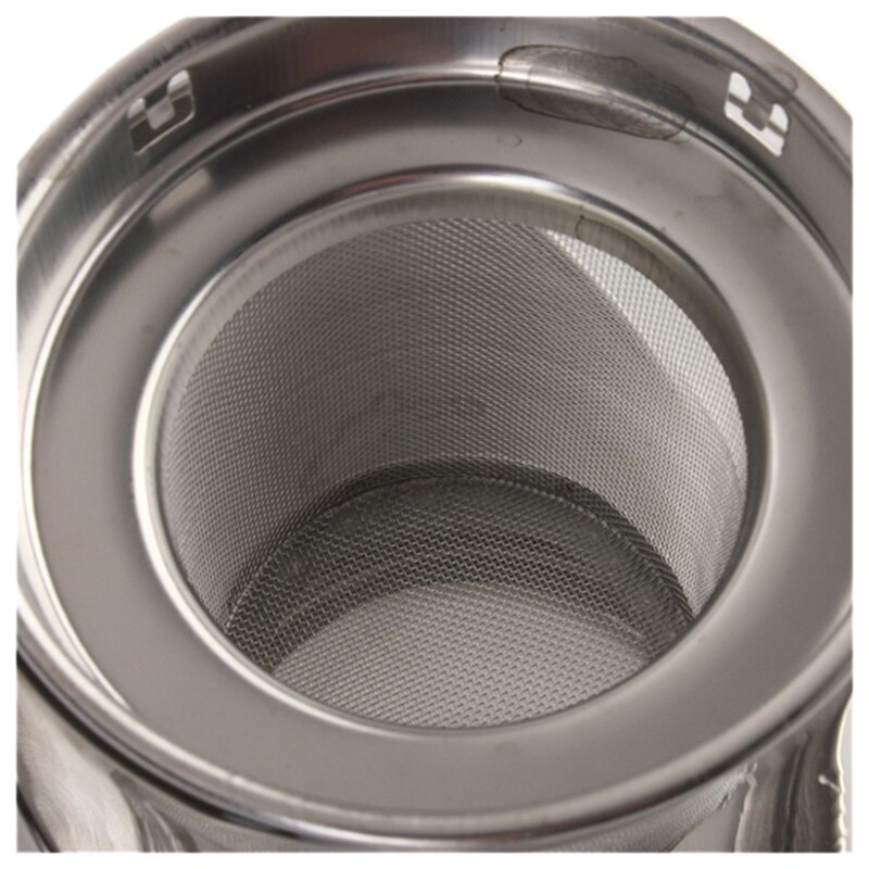 Modern Stylish Stainless Steel + Glass Teapot With Loose Tea Leaf Infuser Silver Accessories