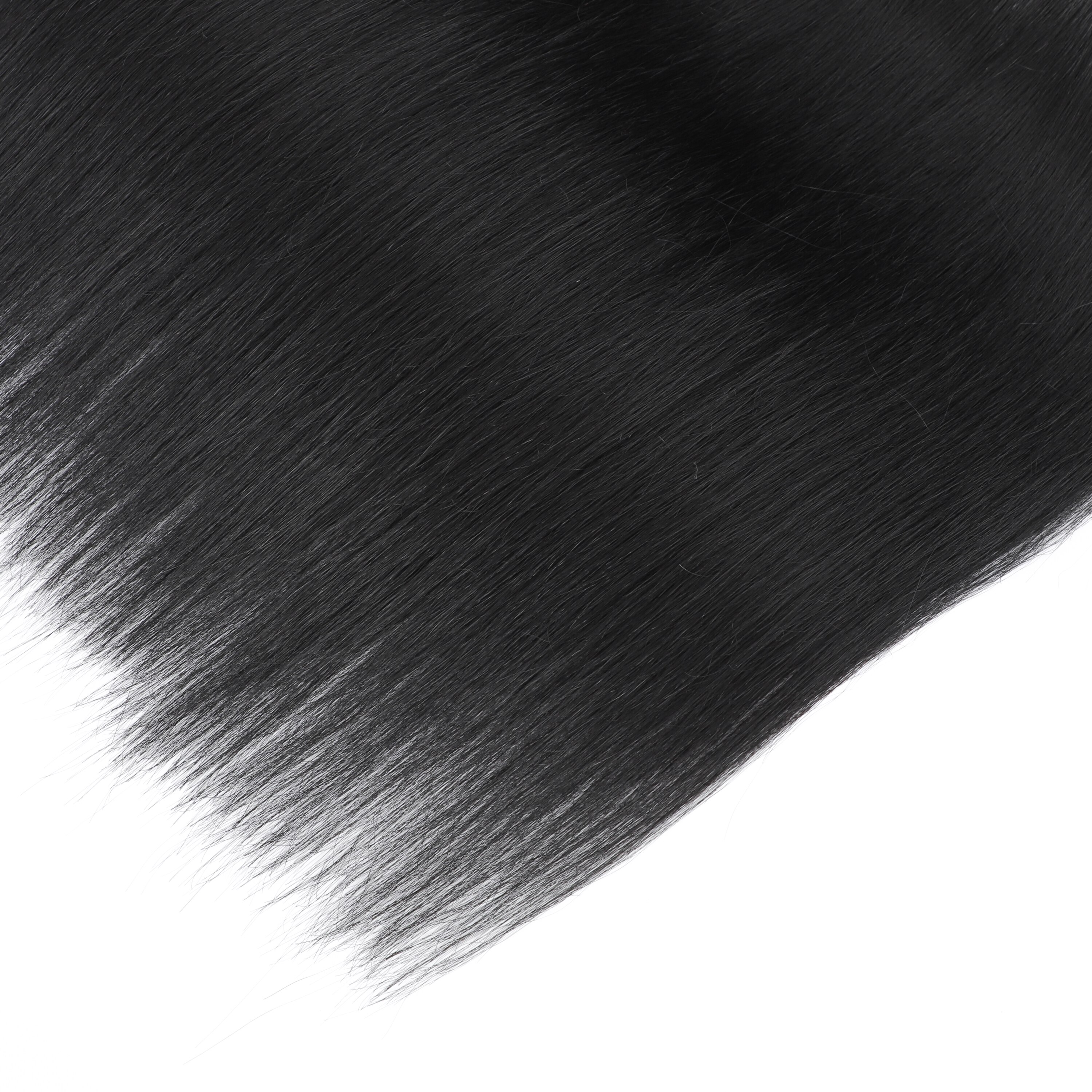Extensiones de cabello liso de 26 pulgadas, mechones de cabello ombré, pelo de fibra resistente al calor, tejido de pelo liso sintético