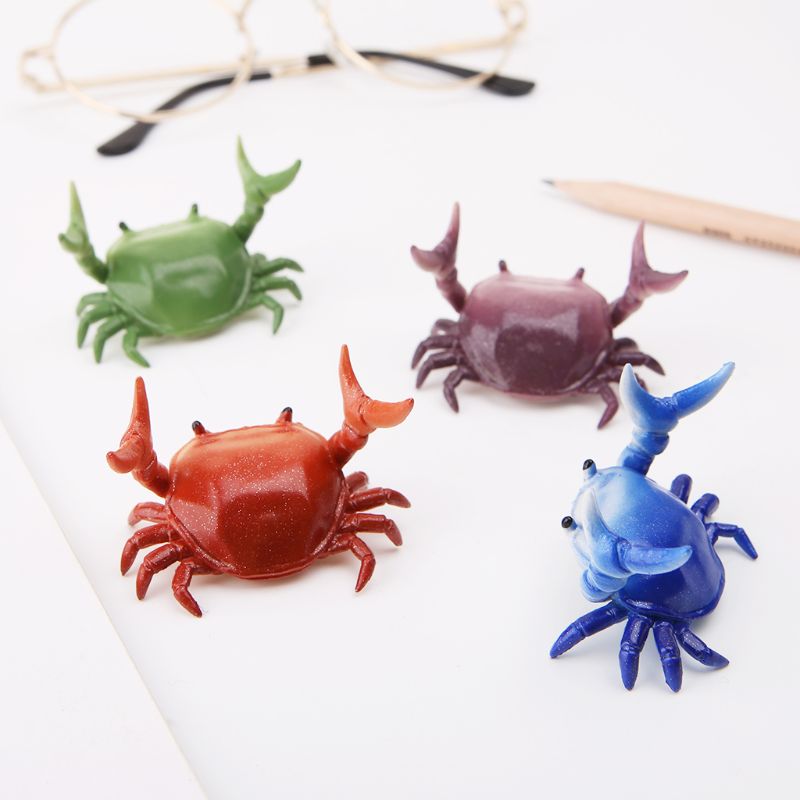 Japanese Cute Crab Pen Holder Weightlifting Crabs Penholder Bracket Storage Rack Stationery