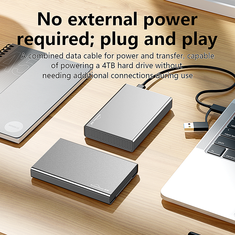 Blueendless Aluminum Case HDD Enclosure 2.5 External inch SATA hard drive enclosure Usb 3.1 Type C Hdd Enclosure for Laptop