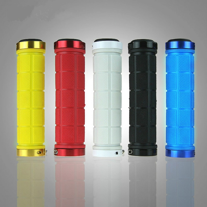 Juego de manillar de bicicleta de montaña, con cinco colores, amarillo, rojo, blanco, negro y azul, accesorios de 13,3X2,2 cm