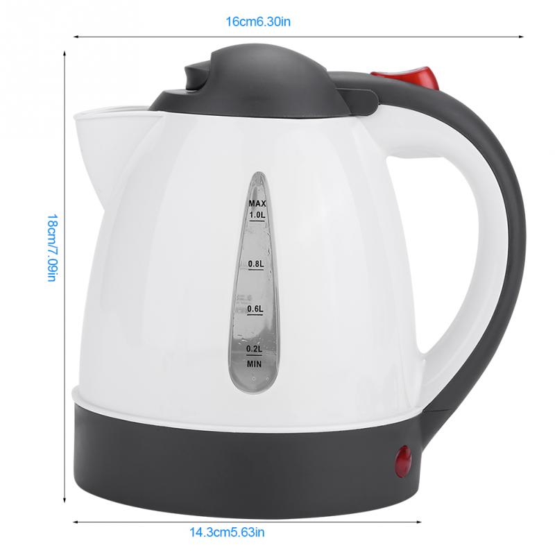 1000 ML Car Kettle Portable Water Heater Travel Auto 24V Car Water Kettle for Tea Coffee Stainless Steel Large Capacity