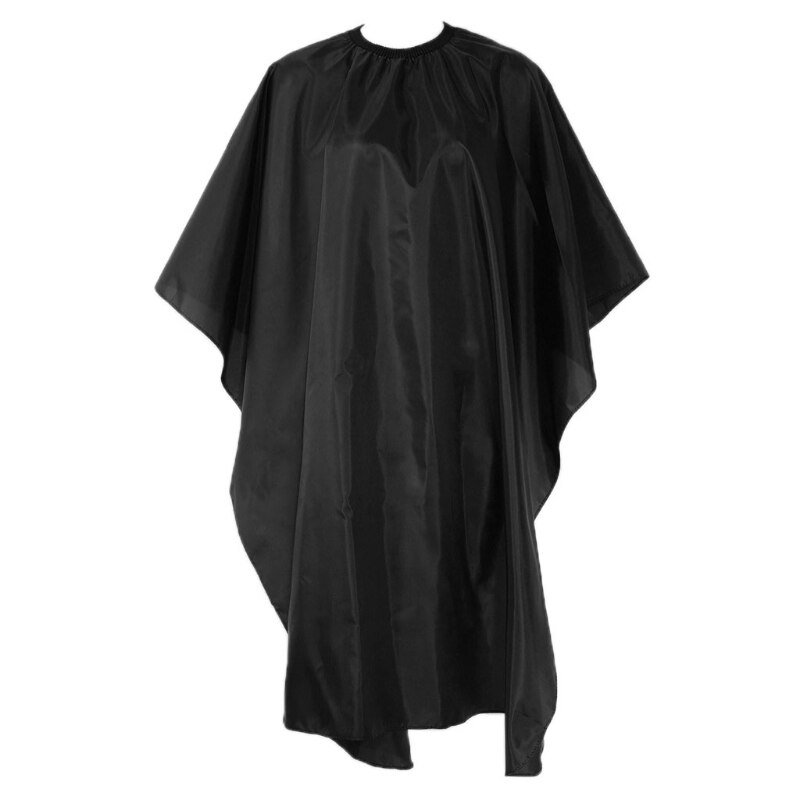 Nylon Hairdressing Cloth Cut Cape Haircutting Waterproof Hair Styling Cap Salon: black