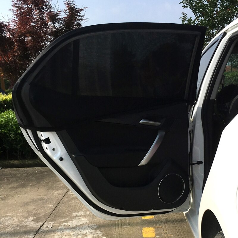 2xCar Window Cover Sunshade Curtain UV Protection Shield Visor Mesh Dust G8TE