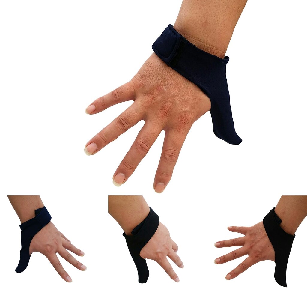Adjustable Stretch Bowling Thumb Saver - Bowling Ball Sports Finger Grip Gear Protective Glove - One Size Fits Right & Left Hand