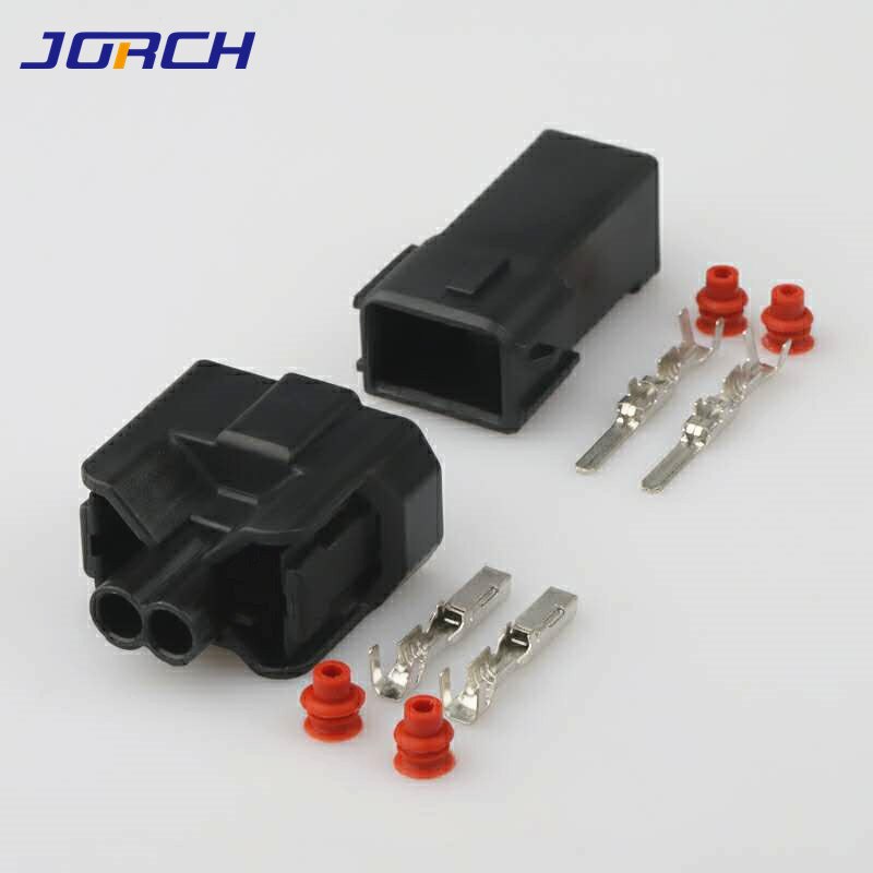 Conector eléctrico para inyector de combustible, conector macho y hembra NH1 OBD2 de 2 pines con Cable Pigtail para Honda 6189-0533