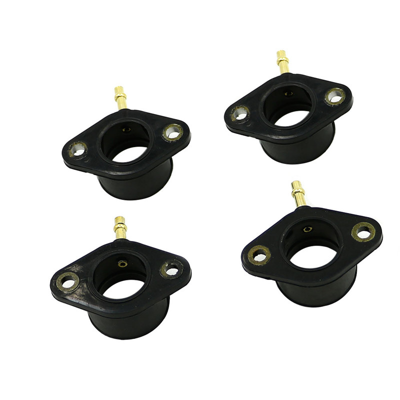 Isolador da colagem da relação da entrada do manifoid do carburador de 4 pces para kawasaki z400 z500 kz550 1980-1983 1981 1982 z 400 500 kz 550