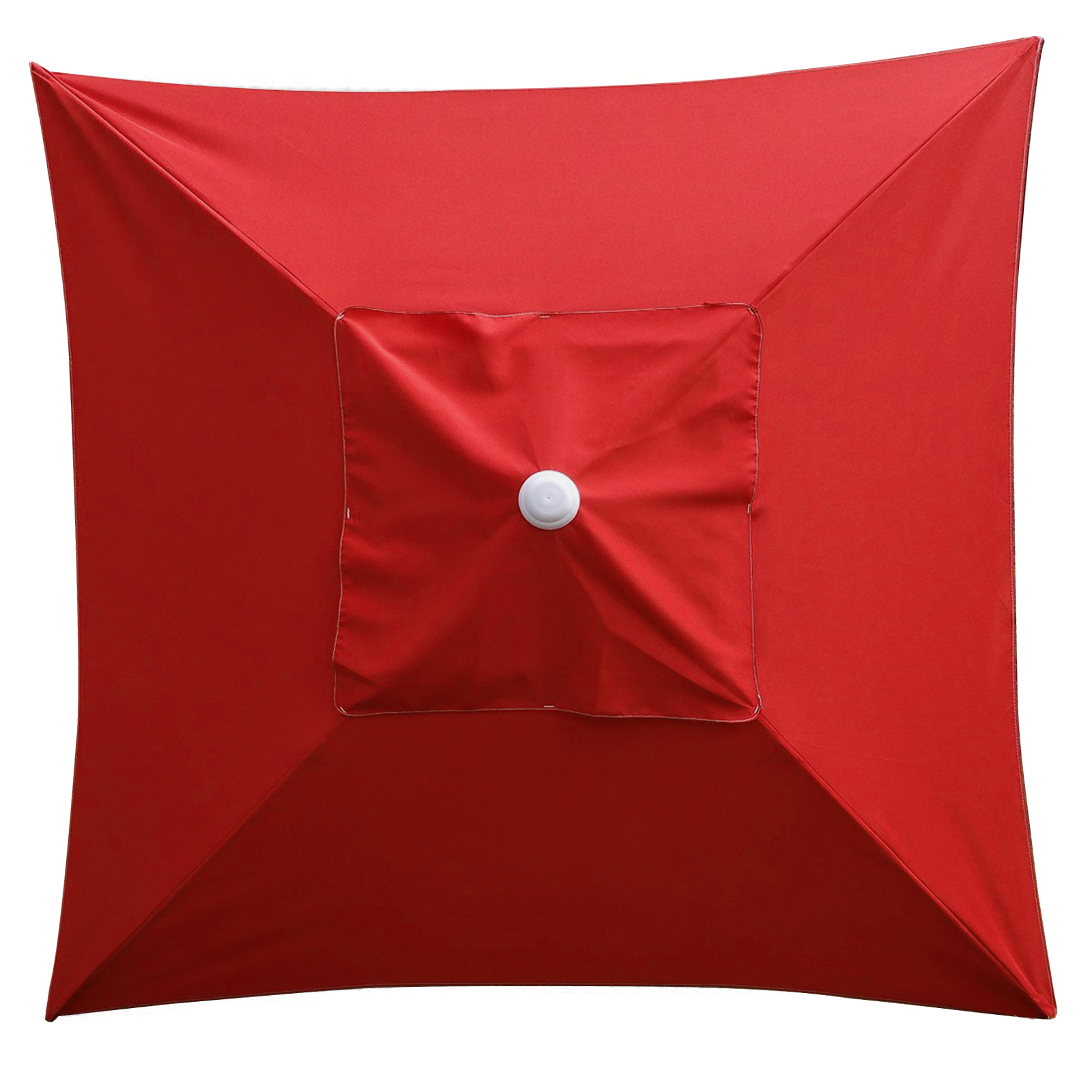Sonnenschirm Sonnenschirm Baldachin Ohne Rahmen 2x2m 4 Knochen Garten Schwimmbad Anti-Uv Polyester Ersatz Regenschirm Abdeckung Baldachin: rot