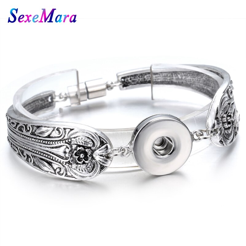 Metalen Drukknoop Armband Bohemian Magneet Snap Armband Horloges Vrouwen 18mm Snap Knoppen Verwisselbare Charm Sieraden: 13