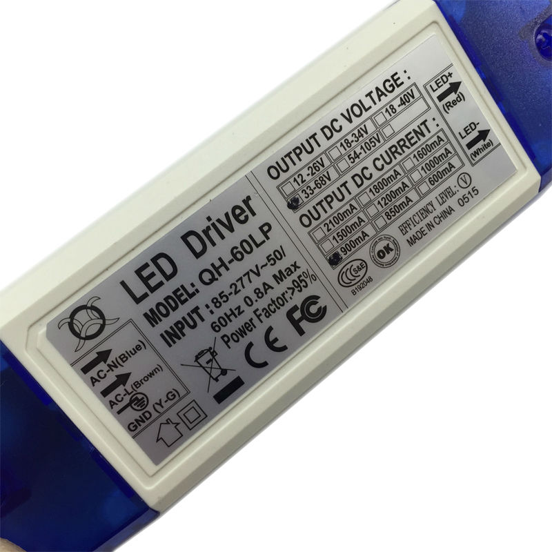 1/ 2/ 5/ 10 Pieces 30W 40W 50W 60W 10-20x3W 900mA LED Driver DC33-68V High Power LED Power Supply Lighting Transformers