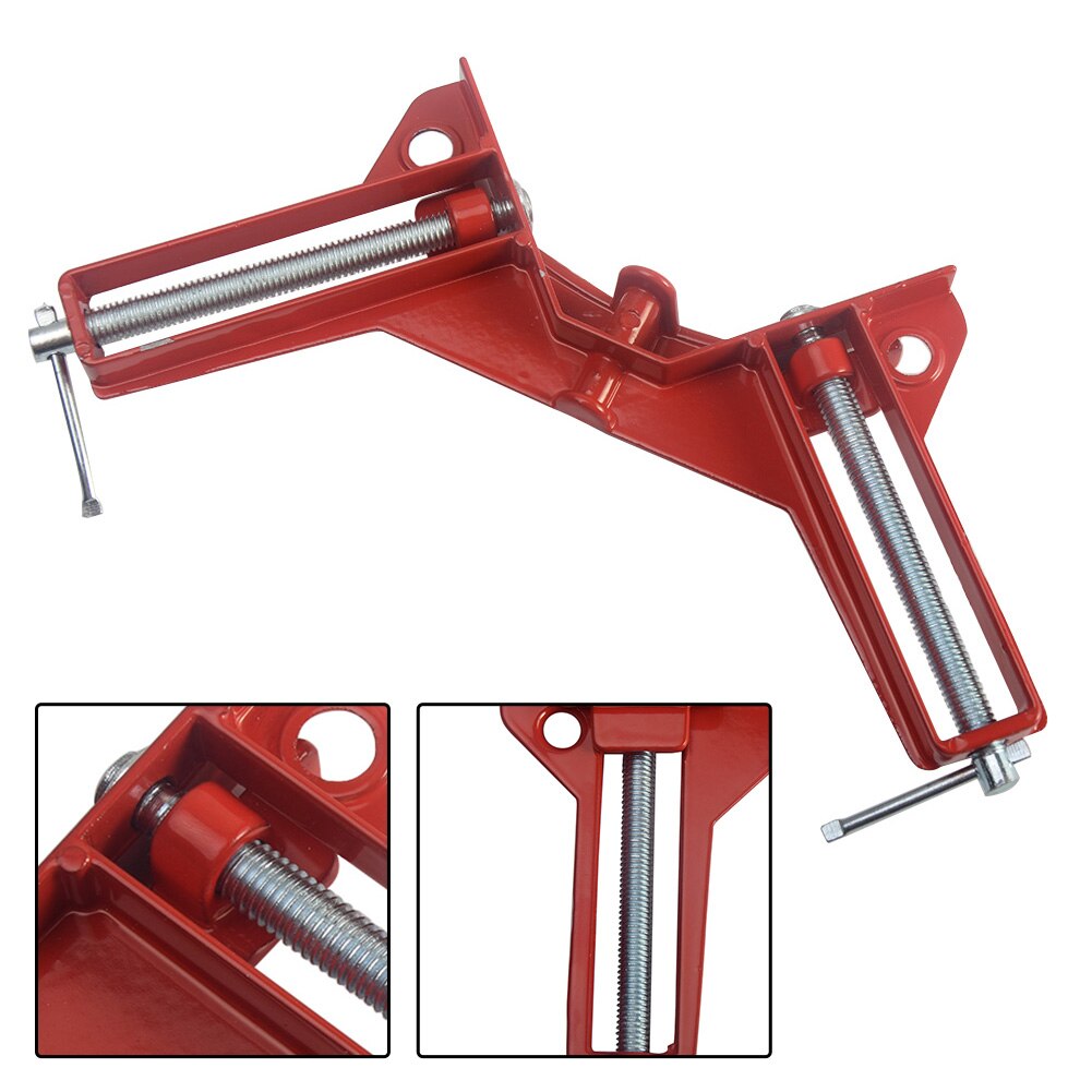 Aluminum Woodworker Tool Angle Clamps 90 Degree Right Angle Clip Picture Frame Corner Clamp Woodworking Clamping Kit 4 inch