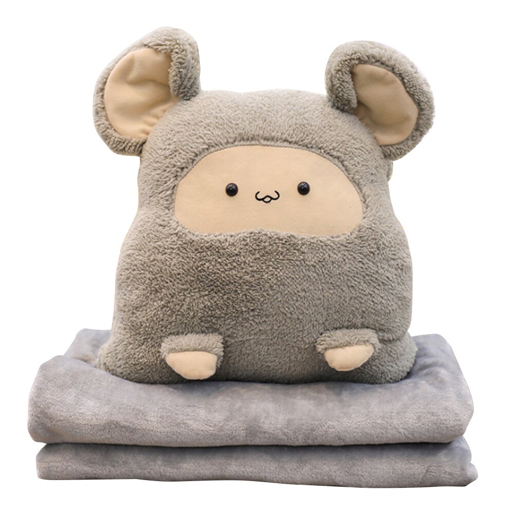 Coussin de souris de dessin animé Auto 3 en 1 | Mignon tapis de climatisation de voiture, coussin d'oreiller à main , couverture pour appui-tête de voiture