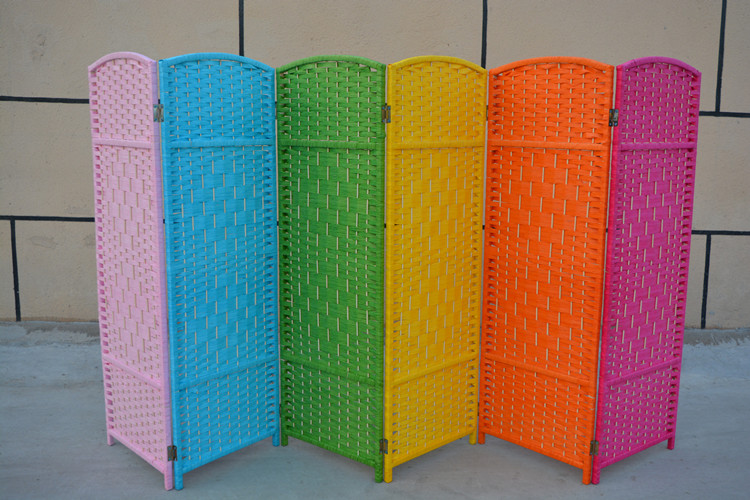 4 Panel Room Divider Screens Office Decorative Portable Partition Folding Screen Room Divider for Kids / Pet Barrier 50x30 cm