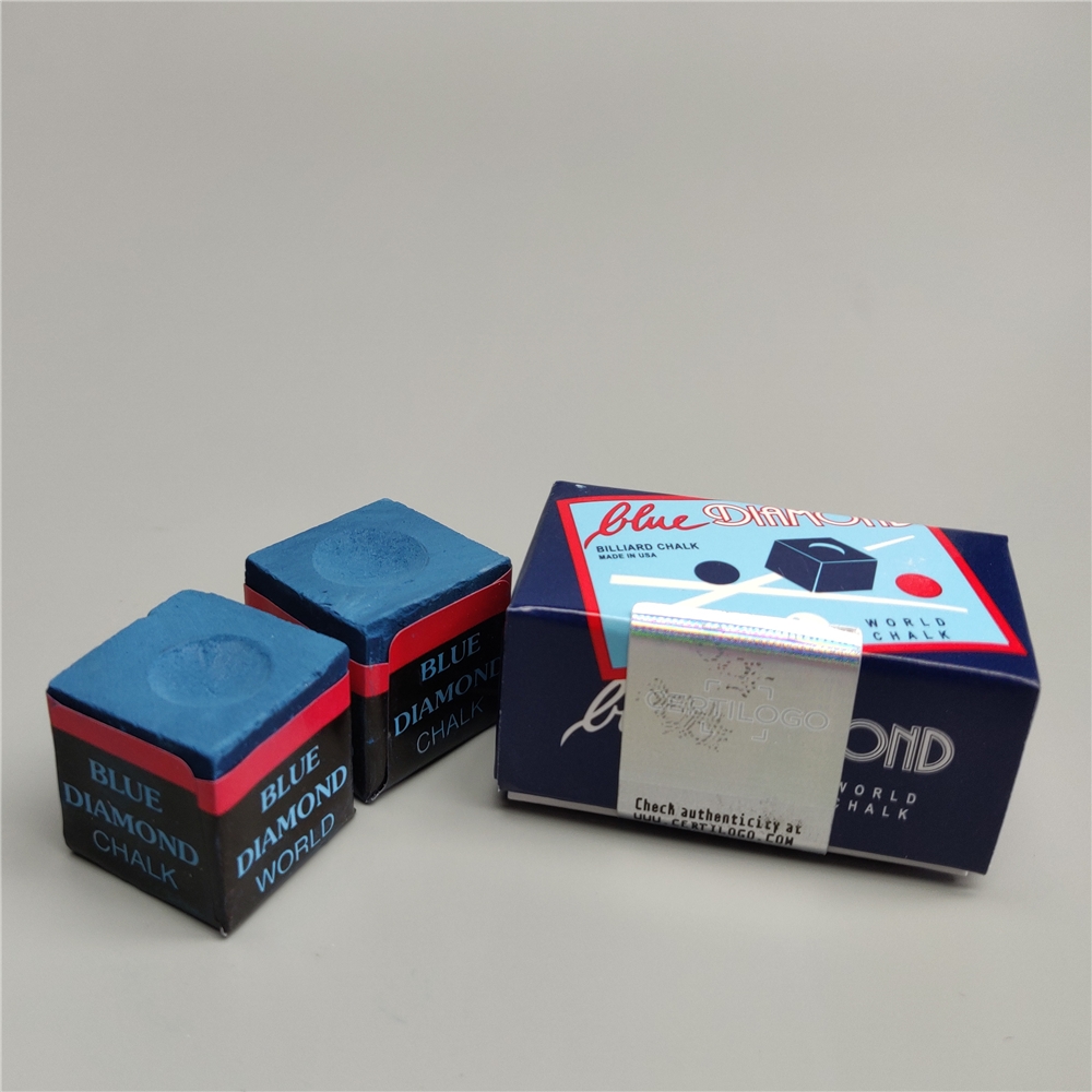 Longoni – craies de Billard bleues en diamant, accessoires professionnels, 2 pièces/boîte