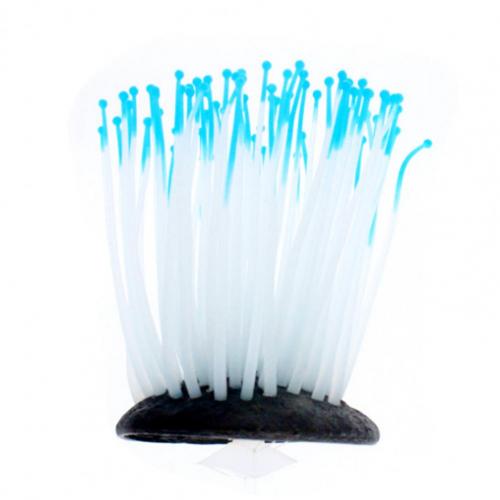 Fish Tank Landscaping Luminous Sea Artificial Plant Aquarium Decor Unique Simulation Plant Soft Decoration Small Ornaments: Blue