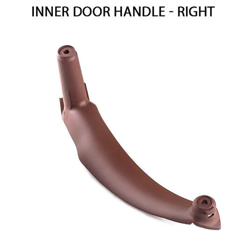 Reposabrazos para puerta interior de coche, cubierta embellecedora de tirar, gris, marrón, negro, Beige, para BMW E70, X5, E71, E72, X6, 2006: Right Brown
