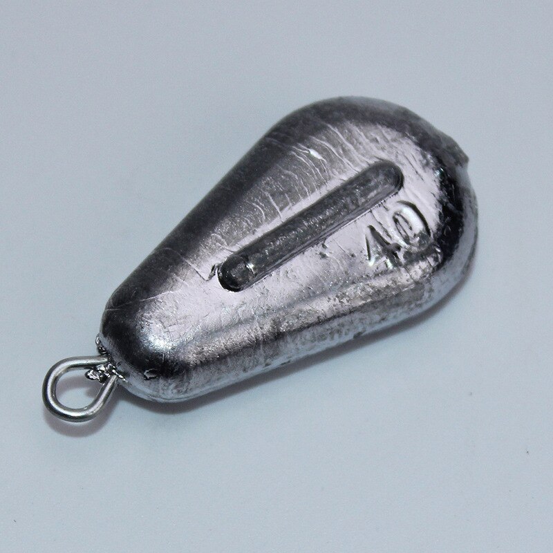 1pcs Lead Sinkers Water Droplets Weights 10g 20g 30g Oval Split Shot fishing accessories weight Tool For Lure Sea Fishing