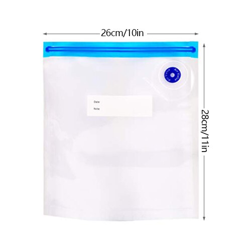 Vacuum Fresh BagS Reusable Food Storage Bags Vacuum Bag For Handheld Vacuum Sealer BPA Free: 26