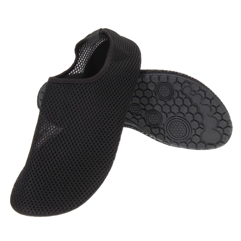 Zapatos de agua planos Unisex para adultos, zapatos de playa con cojín suave para natación al aire libre, zapatos elásticos para buceo en la costa, zapatos para amantes del agua para baile: L