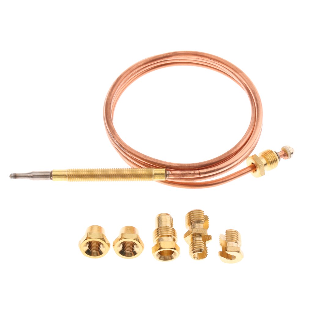 Gas Furnace Replacement Set Thermocouple for Boiler Heater w/Adapters 90cm