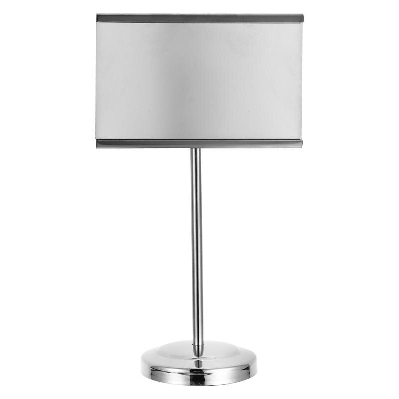 1Pc Rvs Menu Stand Stabiele Tafel Nummer Staan Voor Hotel Restaurant Nummer Plaat Houder Visitekaartje Menu Houder: Sliver