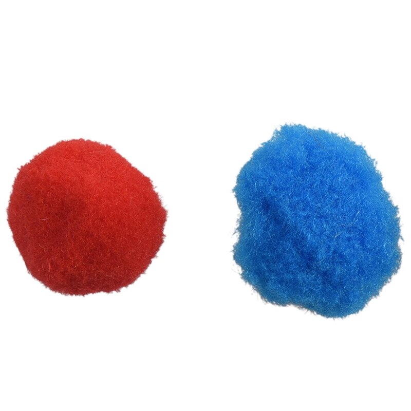 200 Pcs Gemengde Kleur Zachte Pluizige Pompons Voor Kinderen Ambachten, 100 Pcs 25 Mm & 100 Pcs 20 Mm