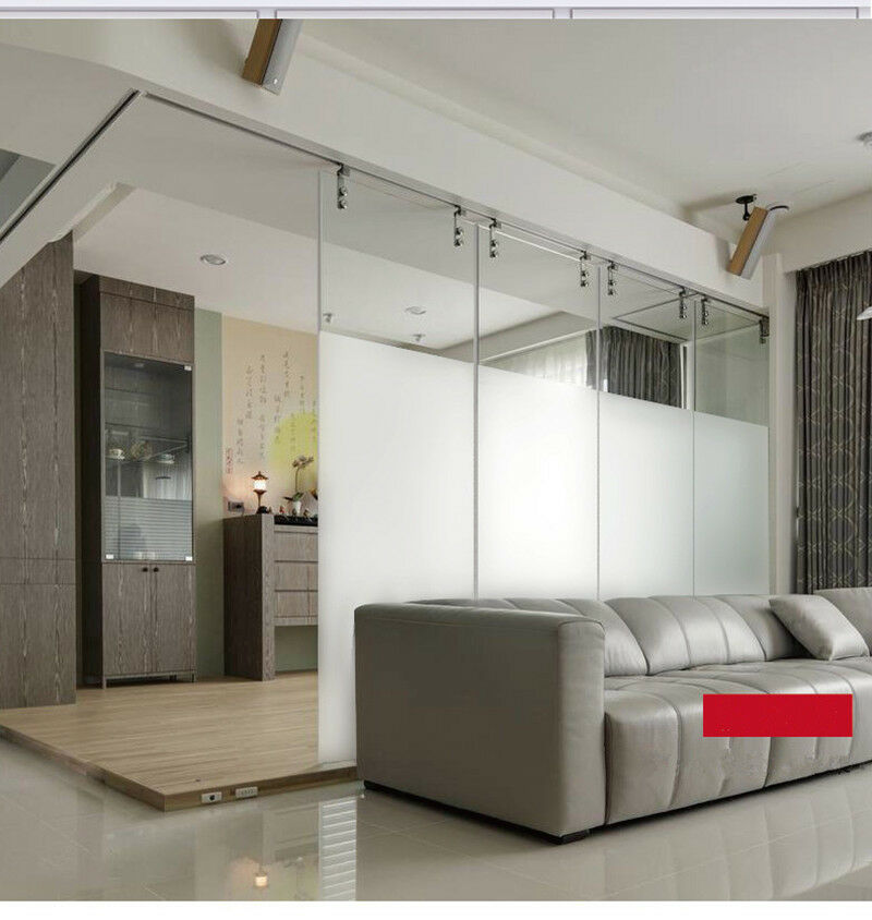 50cmx1000cm(20''x394'') White Solar Tint Film Decor Window Wrap Clear Glass Decals Privacy Protector UV Rejection