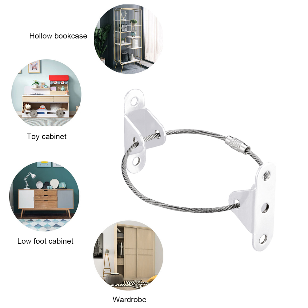 Child Protection Furniture Anti Fall Strap Baby Safety Security Anti-Tip Fixture Fall Furniture Prevention Device