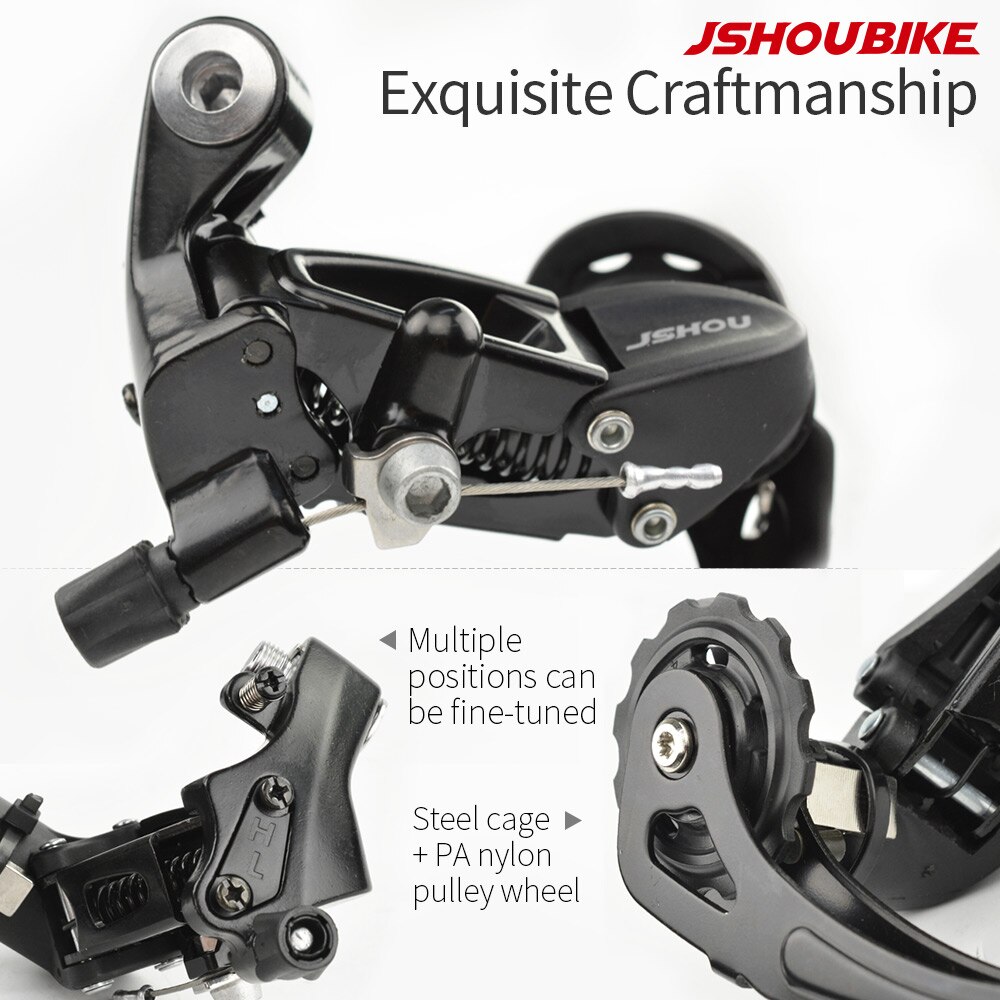 JSHOU BIKE Rear Shifter Derailleur 7 8 9 10 11 Speed Bicycle Part Accessories for MTB Mountian Bike M130 M200 M300 M610 System