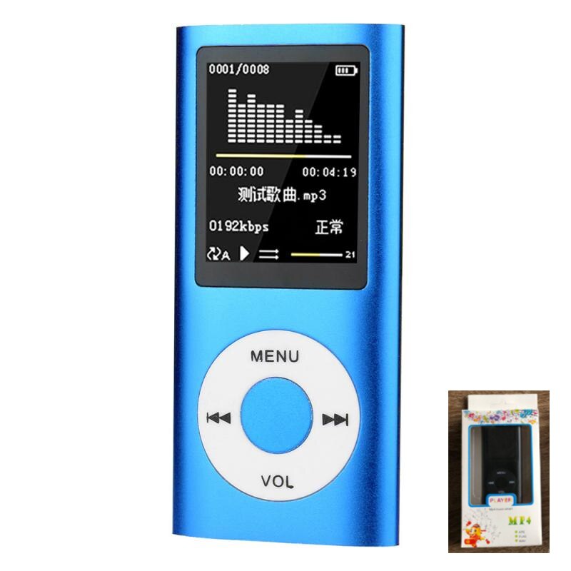 ZK50-reproductor Mp4 MX890, Radio FM deportiva portátil, reproductor multimedia de vídeo y música LCD de 1,8 pulgadas, Radio FM, micrófono, reproductor de Audio y vídeo: BU